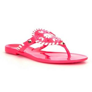 jack rodgers pink and white jelly sandal